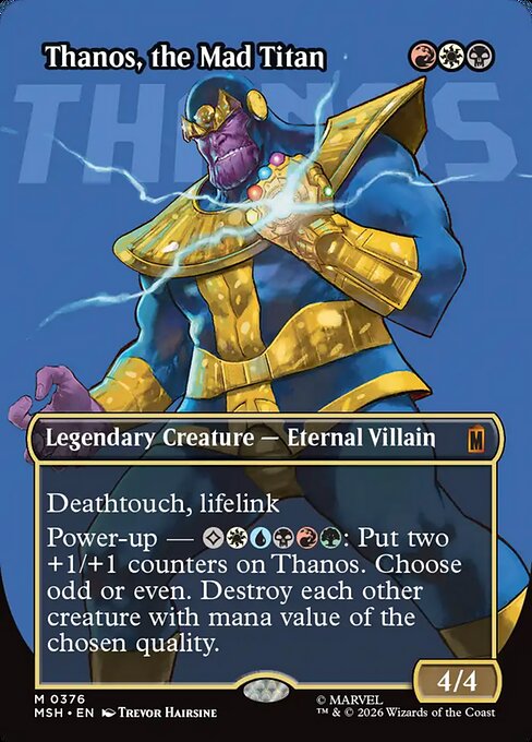 Thanos, the Mad Titan (Borderless) (0376) - Marvel Super Heroes - M - 376