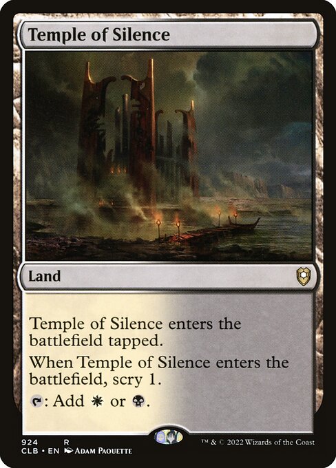 Temple of Silence - Commander Legends: Battle for Baldur's Gate - R - 924