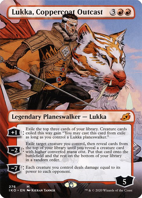 Lukka, Coppercoat Outcast (Borderless) - Ikoria: Lair of Behemoths - M - 276