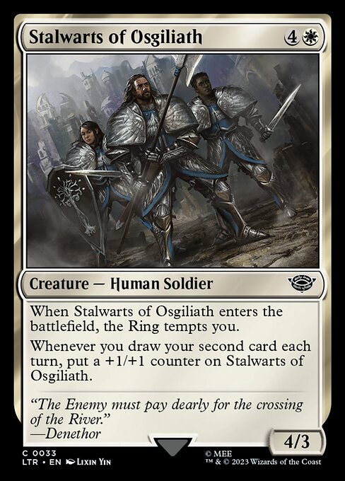 Stalwarts of Osgiliath - Universes Beyond: The Lord of the Rings: Tales of Middle-earth - C - 33