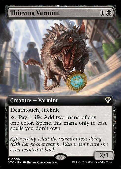 Thieving Varmint (Extended Art) - Commander: Outlaws of Thunder Junction - R - 59