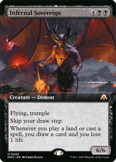 Infernal Sovereign (Extended Art) - Commander: March of the Machine - M - 83