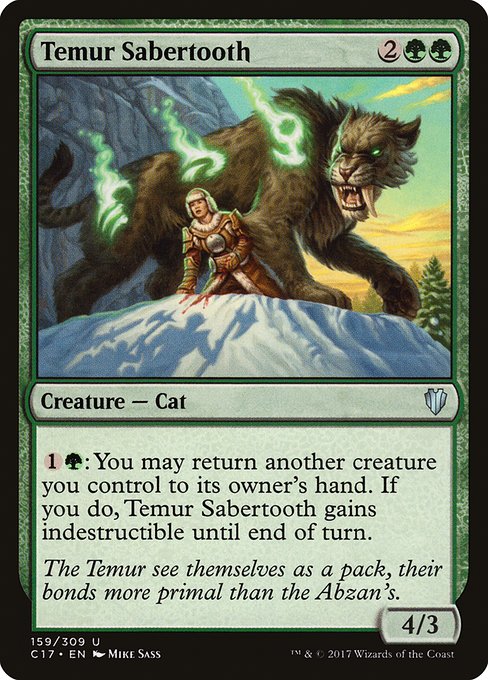Temur Sabertooth - Commander 2017 - U - 159