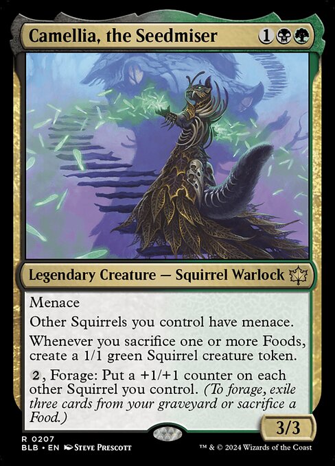 Camellia, the Seedmiser - Bloomburrow - R - 207