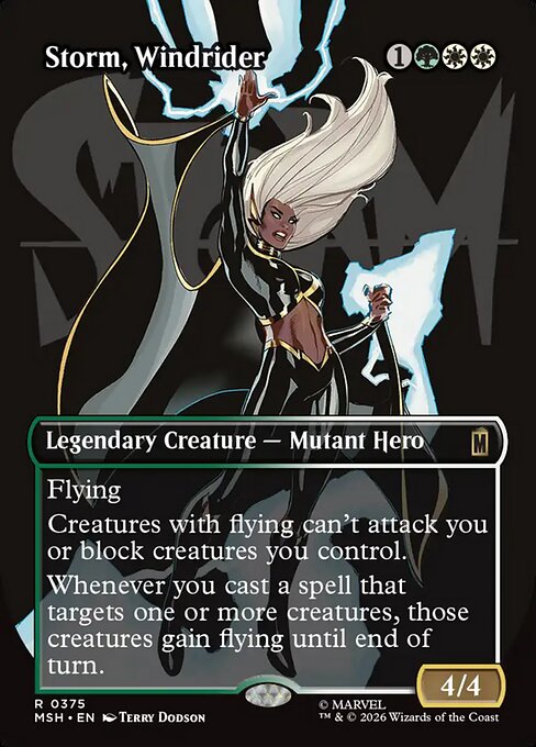 Storm, Windrider (Borderless) - Marvel Super Heroes - R - 375