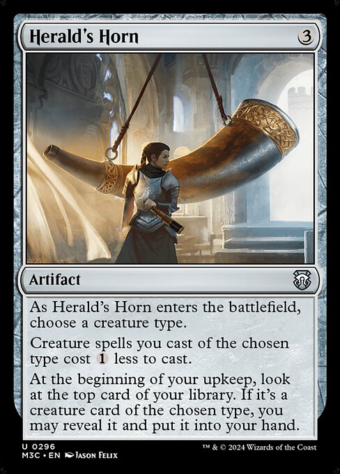 Herald's Horn (Ripple Foil) - Commander: Modern Horizons 3 - U - 296