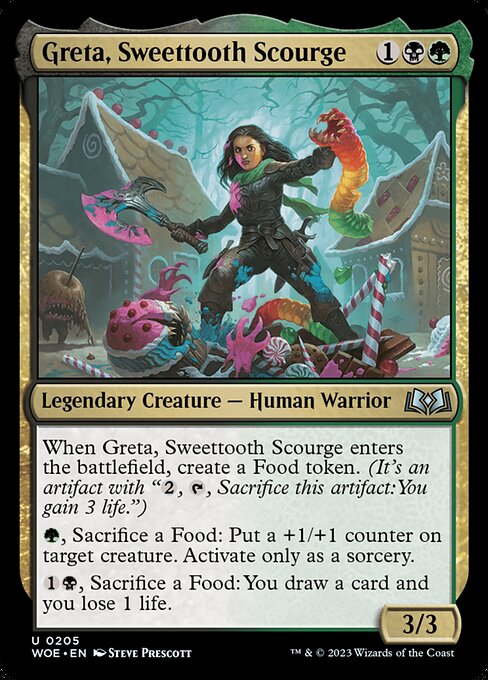 Greta, Sweettooth Scourge - Wilds of Eldraine - U - 205