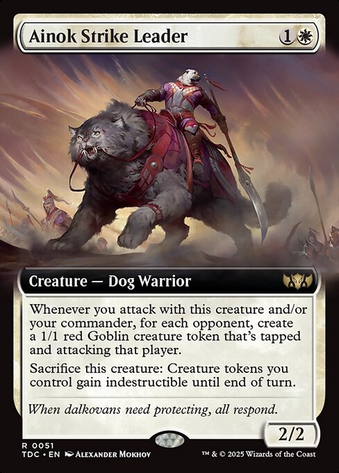 Ainok Strike Leader (Extended Art) - Commander: Tarkir: Dragonstorm - R - 51