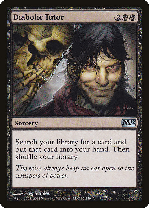 Diabolic Tutor - Magic 2012 (M12) - U - 92