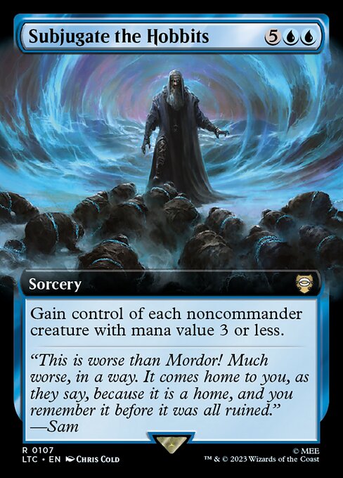 Subjugate the Hobbits (Extended Art) - Commander: The Lord of the Rings: Tales of Middle-earth - R - 107