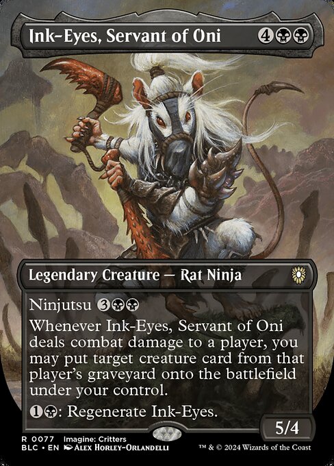 Ink-Eyes, Servant of Oni (Borderless) - Commander: Bloomburrow - R - 77
