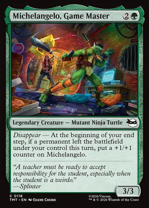 Michelangelo, Game Master - Teenage Mutant Ninja Turtles - C - 118