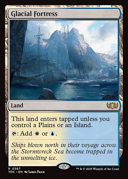 Glacial Fortress - Commander: Tarkir: Dragonstorm - R - 367