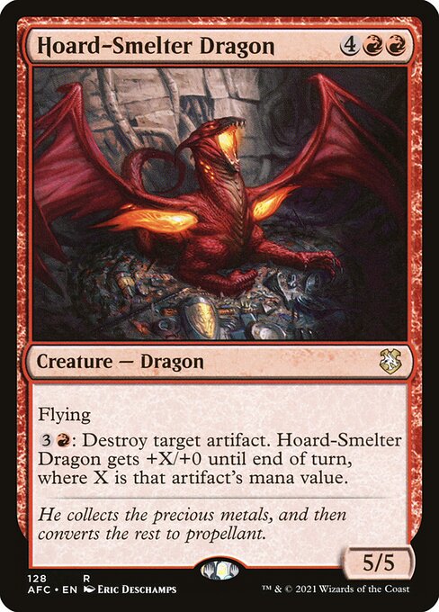 Hoard-Smelter Dragon - Commander: Adventures in the Forgotten Realms - R - 128