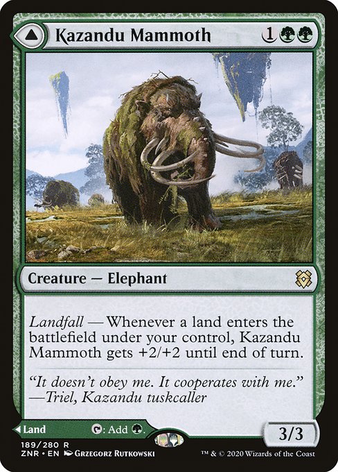 Kazandu Mammoth - Zendikar Rising - R - 189