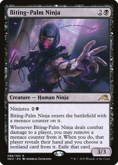 Biting-Palm Ninja - Kamigawa: Neon Dynasty - R - 88