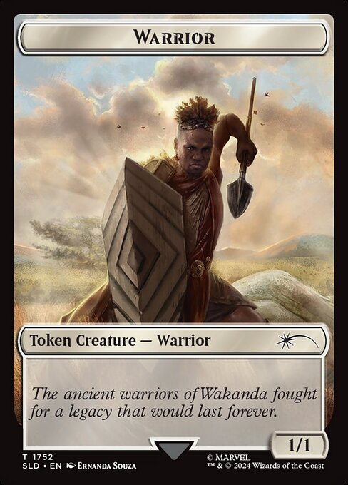 Warrior Token (Rainbow Foil) - Secret Lair Drop Series - T - 1752