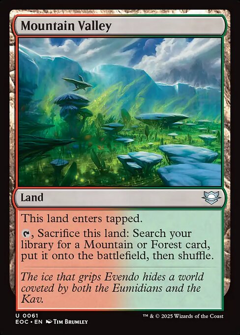 Mountain Valley - Commander: Edge of Eternities - U - 61