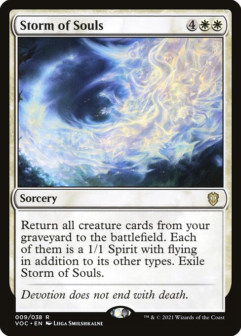 Storm of Souls - Commander: Innistrad: Crimson Vow - R - 9