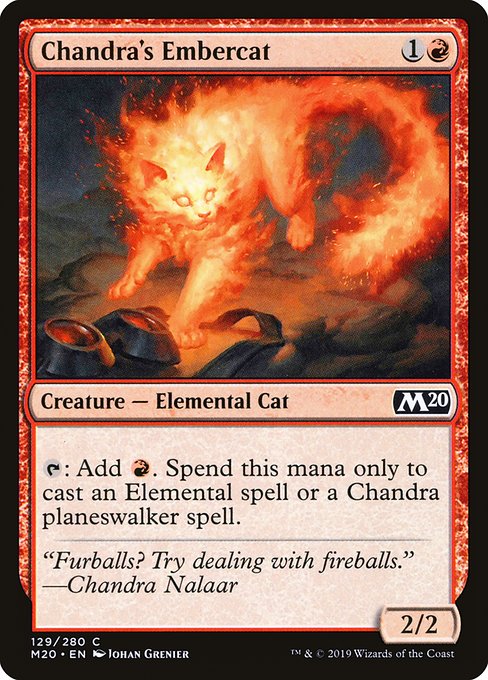 Chandra's Embercat - Core Set 2020 - C - 129