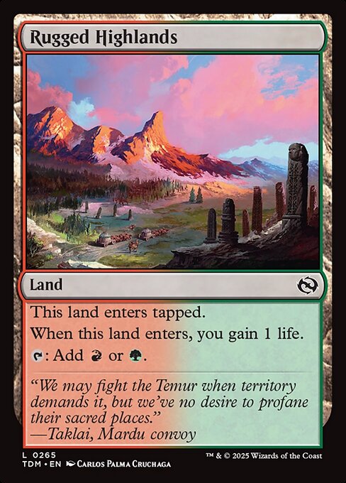 Rugged Highlands - Tarkir: Dragonstorm - L - 265