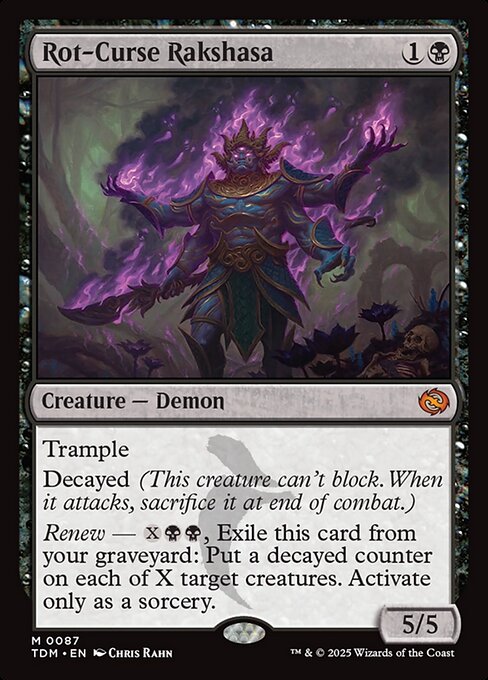 Rot-Curse Rakshasa - Tarkir: Dragonstorm - M - 87
