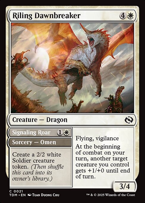 Riling Dawnbreaker - Tarkir: Dragonstorm - C - 21