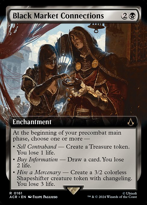 Black Market Connections (Extended Art) - Universes Beyond: Assassin's Creed - R - 161