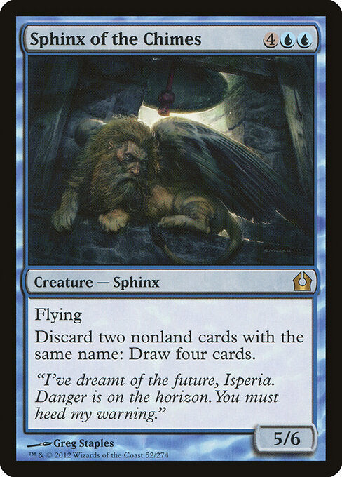 Sphinx of the Chimes - Return to Ravnica - R - 52