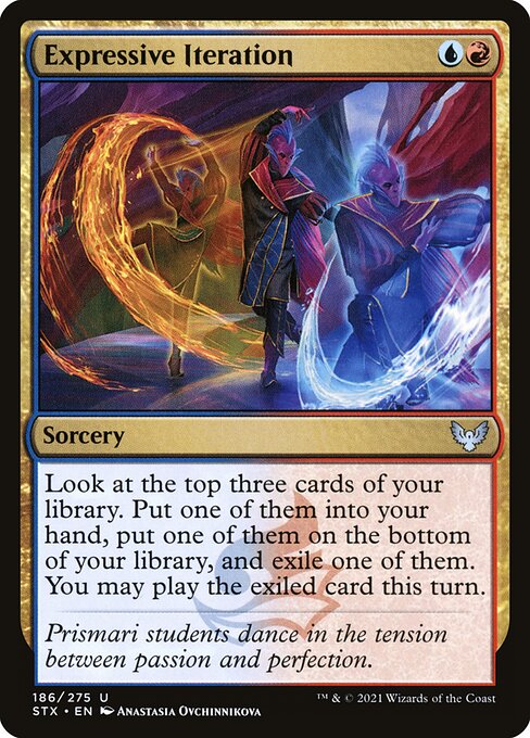 Expressive Iteration - Strixhaven: School of Mages - U - 186