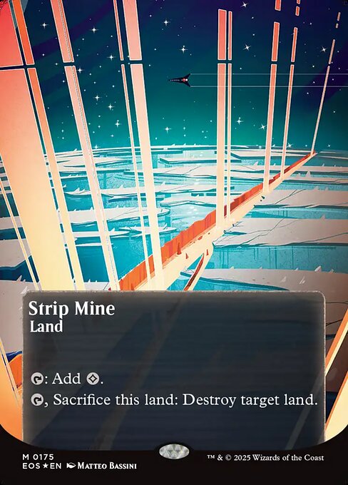 Strip Mine (0175) (Borderless) (Galaxy Foil) - Edge of Eternities: Stellar Sights - M - 175