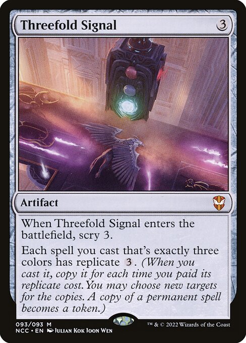 Threefold Signal - Commander: Streets of New Capenna - M - 93