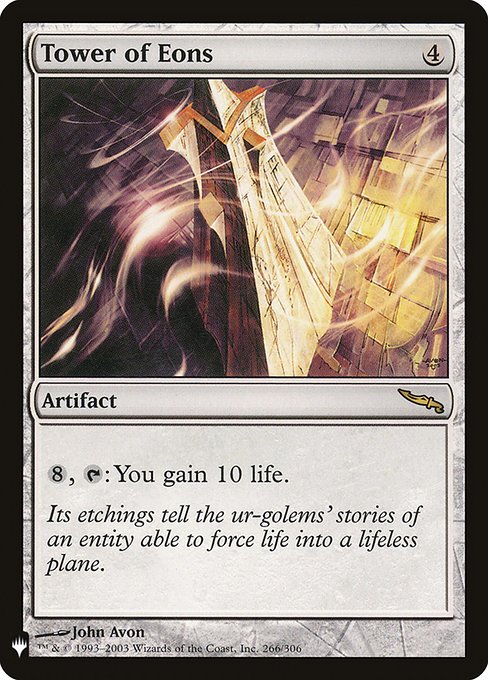 Tower of Eons - The List Reprints - R - 266/306
