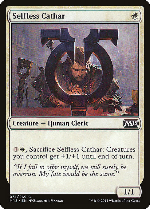 Selfless Cathar - Magic 2015 (M15) - C - 31