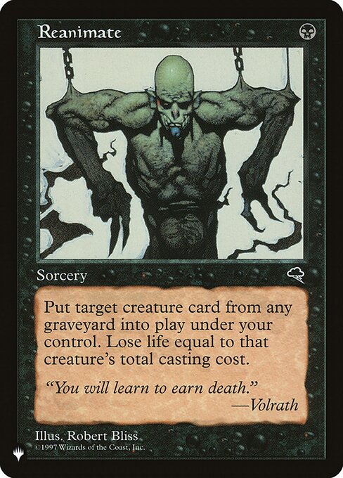 Reanimate - The List Reprints - U