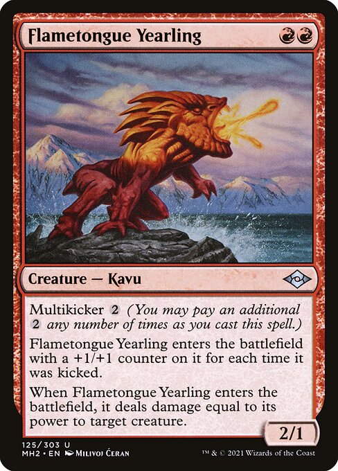 Flametongue Yearling - Modern Horizons 2 - U - 125