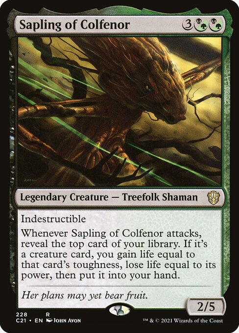 Sapling of Colfenor - Commander 2021 - R - 228