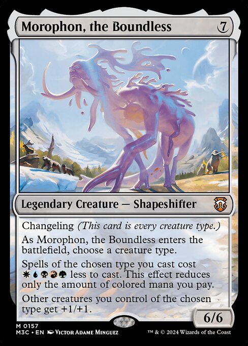 Morophon, the Boundless (Ripple Foil) - Commander: Modern Horizons 3 - M - 157