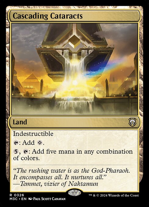 Cascading Cataracts (Ripple Foil) - Commander: Modern Horizons 3 - R - 326