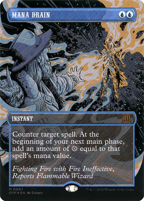 Mana Drain (Textured Foil) - Outlaws of Thunder Junction: Breaking News - M - 67