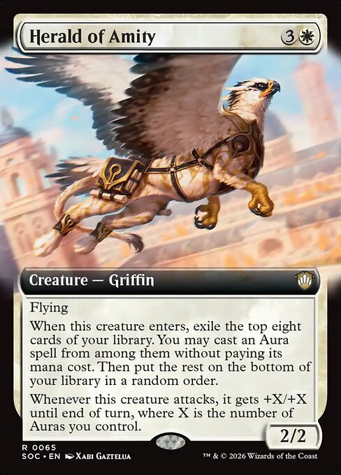 Herald of Amity (Extended Art) - Commander: Secrets of Strixhaven - R - 65