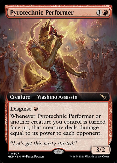 Pyrotechnic Performer (Extended Art) - Murders at Karlov Manor - R - 407