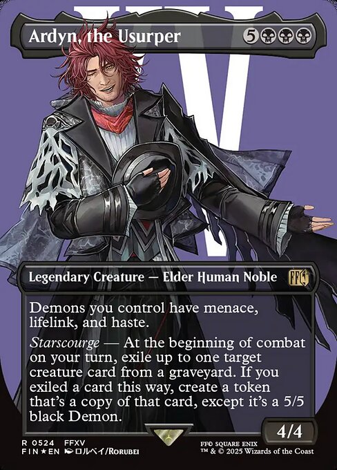 Ardyn, the Usurper (0524) (Borderless) (Surge Foil) - FINAL FANTASY - R - 524