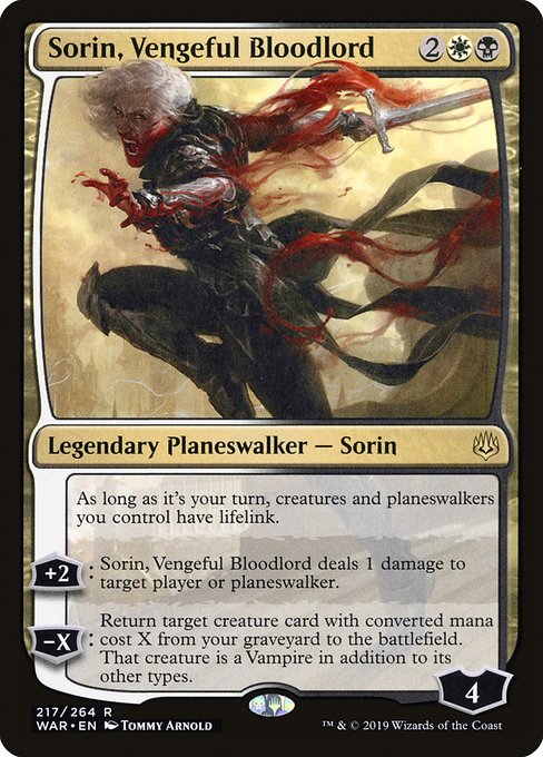 Sorin, Vengeful Bloodlord - War of the Spark - R - 217