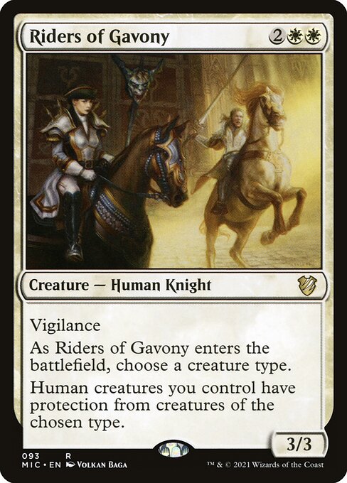 Riders of Gavony - Commander: Innistrad: Midnight Hunt - R - 93