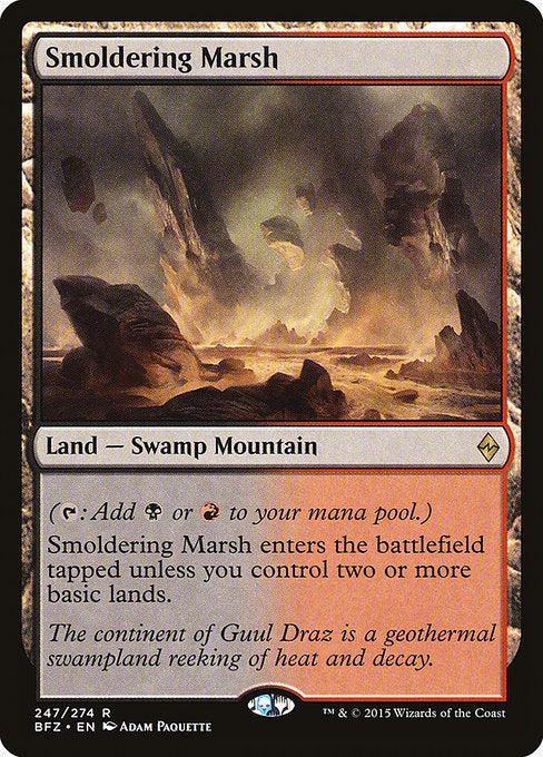 Smoldering Marsh - Battle for Zendikar - R - 247