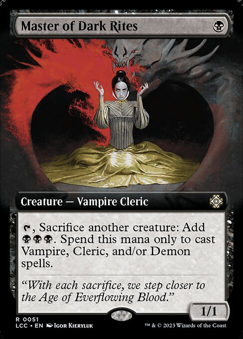Master of Dark Rites (Extended Art) - Commander: The Lost Caverns of Ixalan - R - 51
