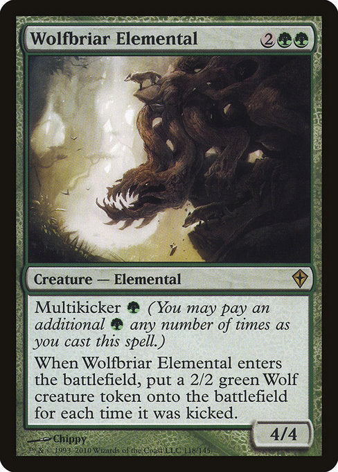Wolfbriar Elemental - Worldwake - R - 118