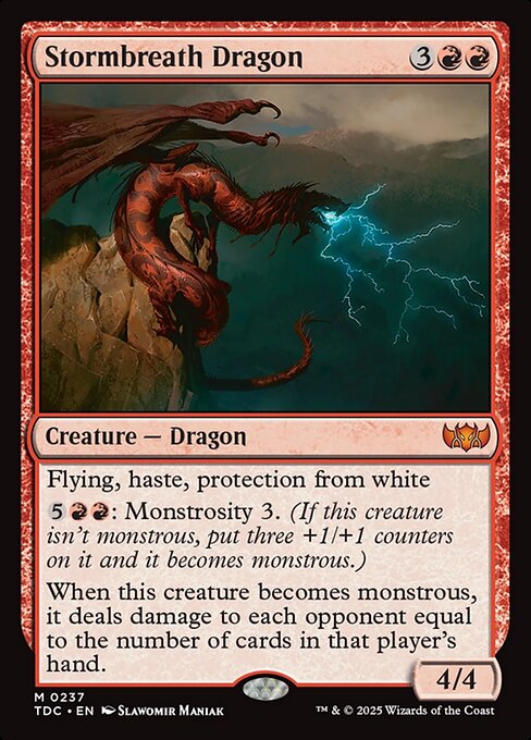 Stormbreath Dragon - Commander: Tarkir: Dragonstorm - M - 237
