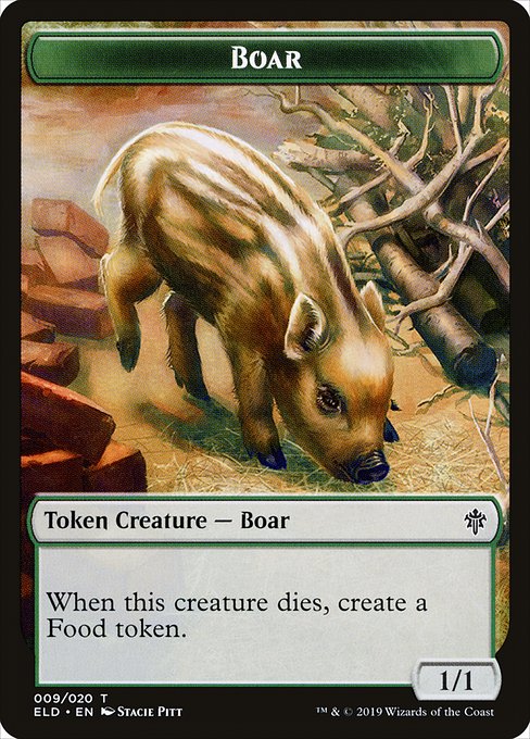 Boar Token - Throne of Eldraine - T - 9